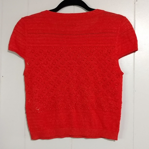 Alice & Olivia Short Sleeve Sweater - Picture 2 of 7